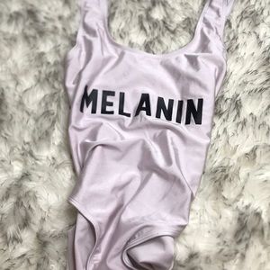 Lavender Melanin One Piece Bathing Suit